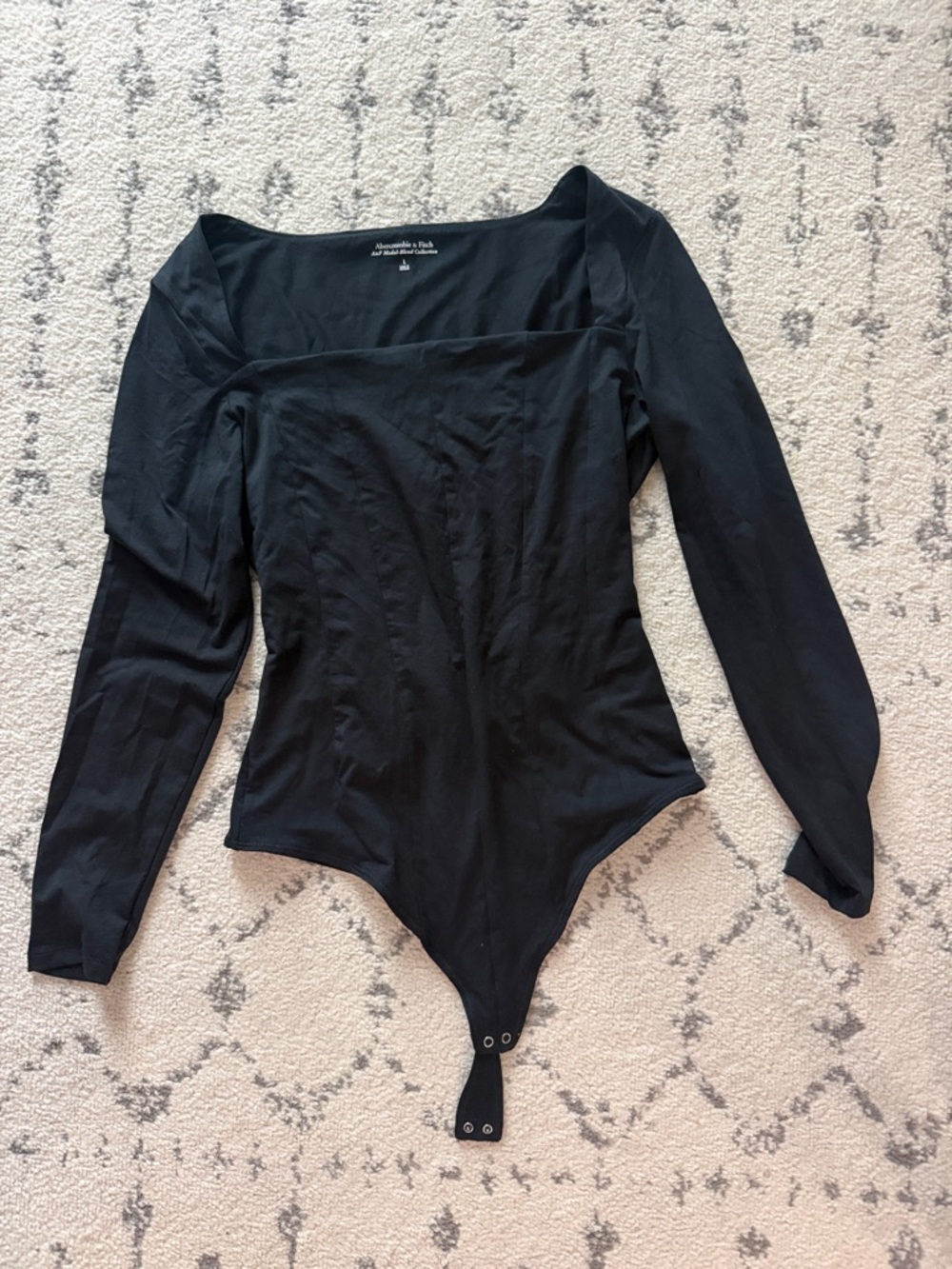 Abercrombie & Fitch Black Modal Blend Top - Crew